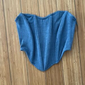 Blue Corset Top